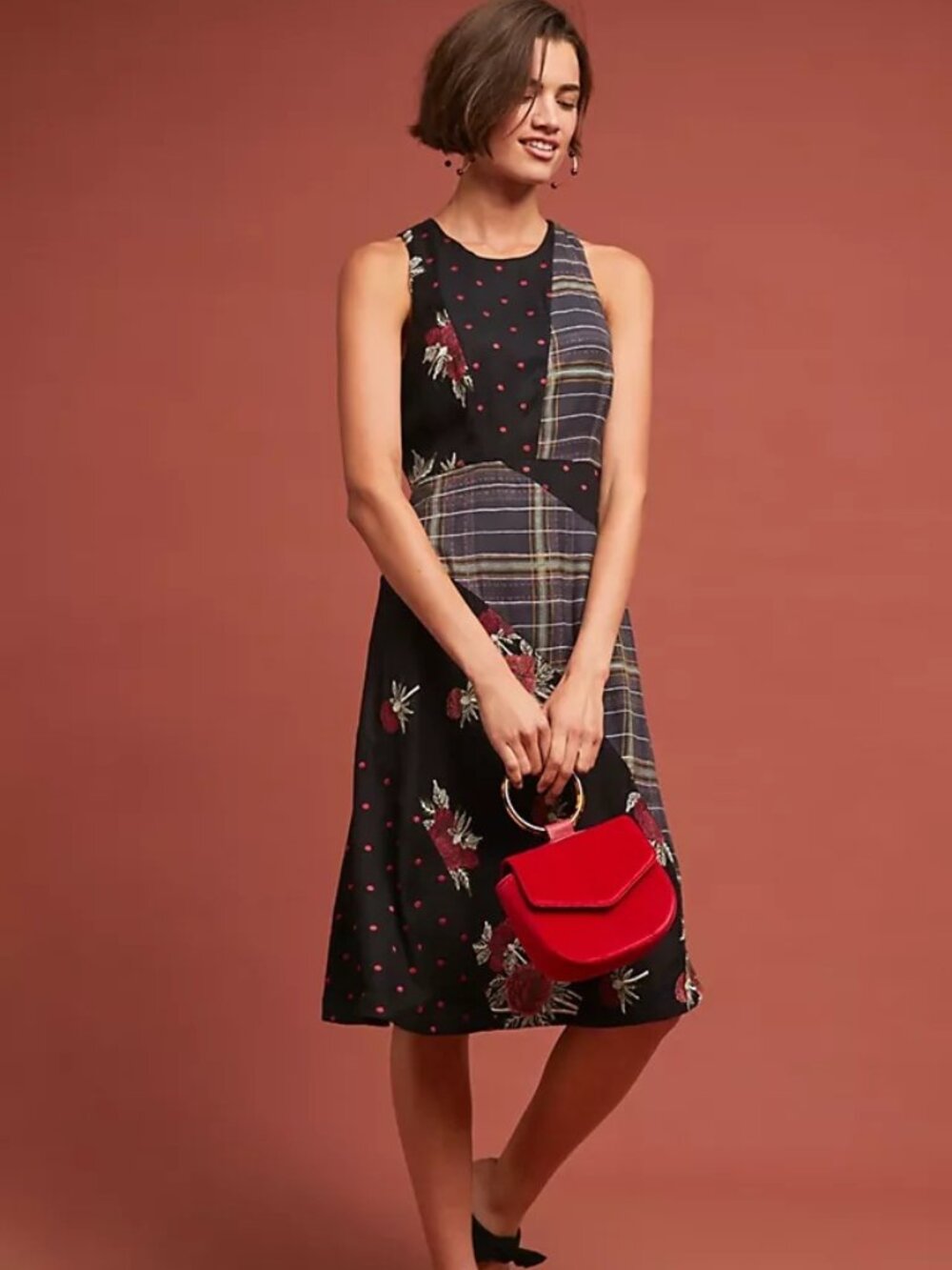 Anthropolgie Maeve Patterned Bliss Dress - Size 8P